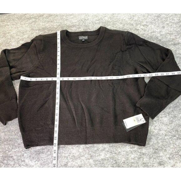 Danielle Bernstein Black Crewneck Cropped Sweater Sz‎ 2X NEW - Picture 3 of 6